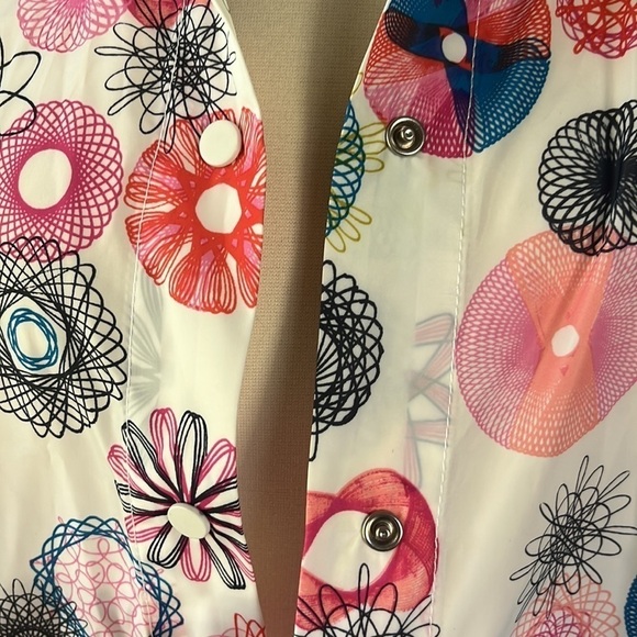 KATE SPADE Saturday Rain Poncho Spirograph Print NWT One Size - Picture 4 of 15